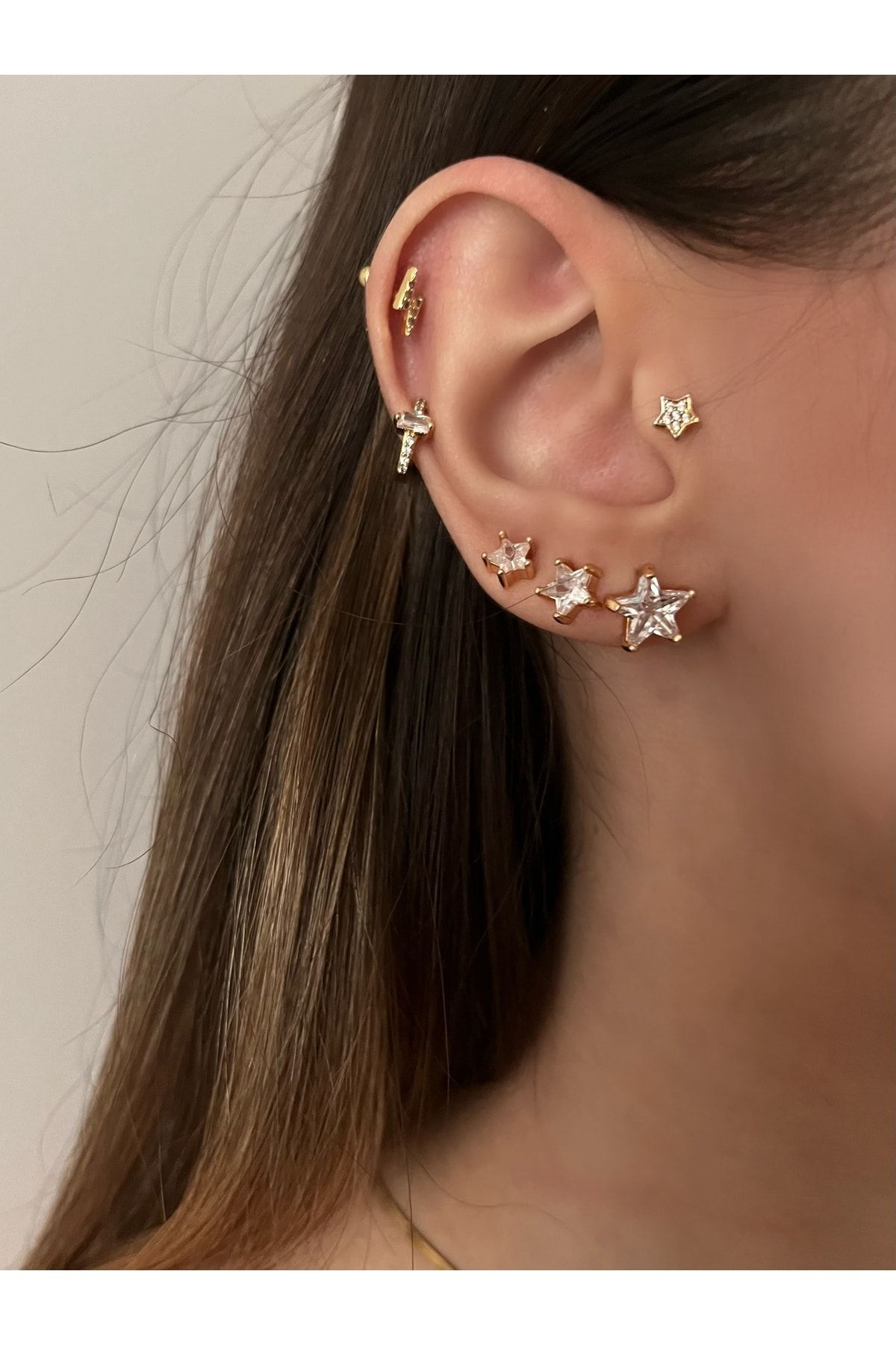 3 deals star earrings