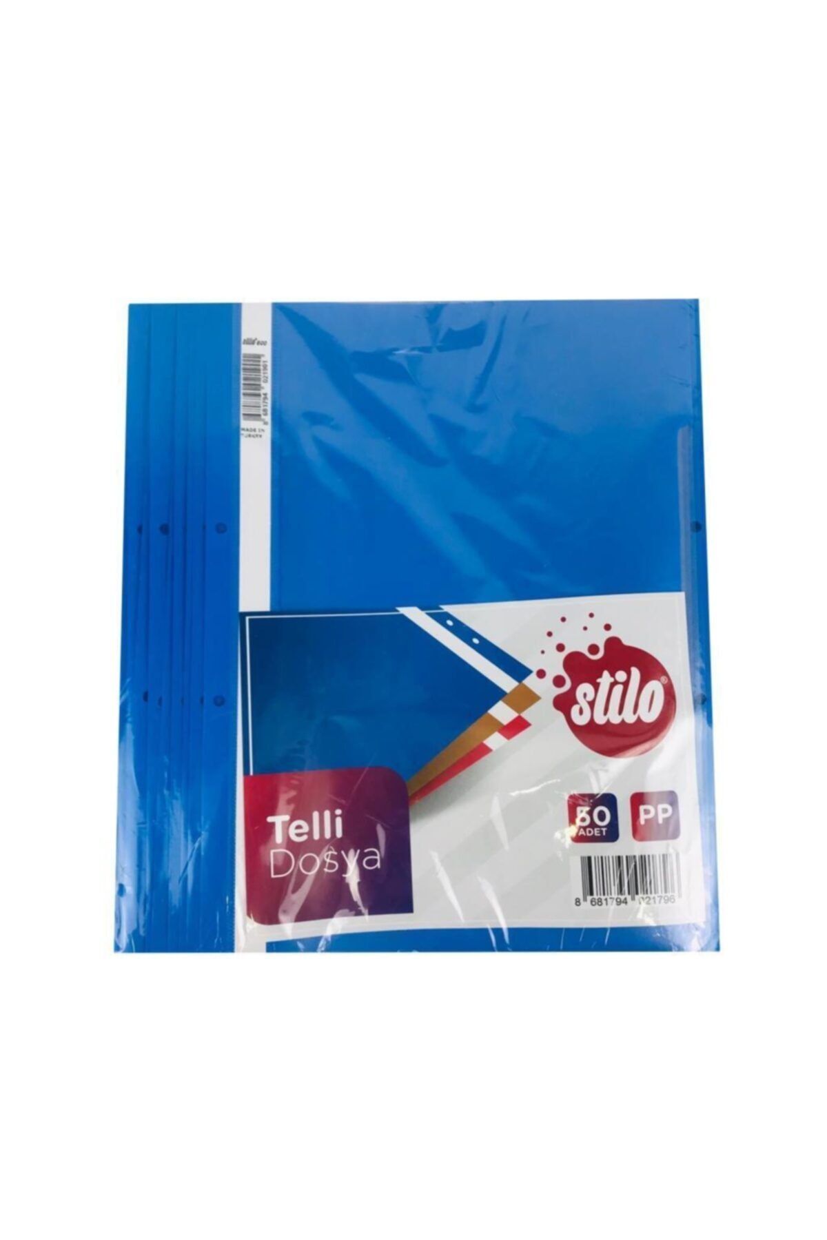 Stilo Telli Dosya Mavi 50 Li
