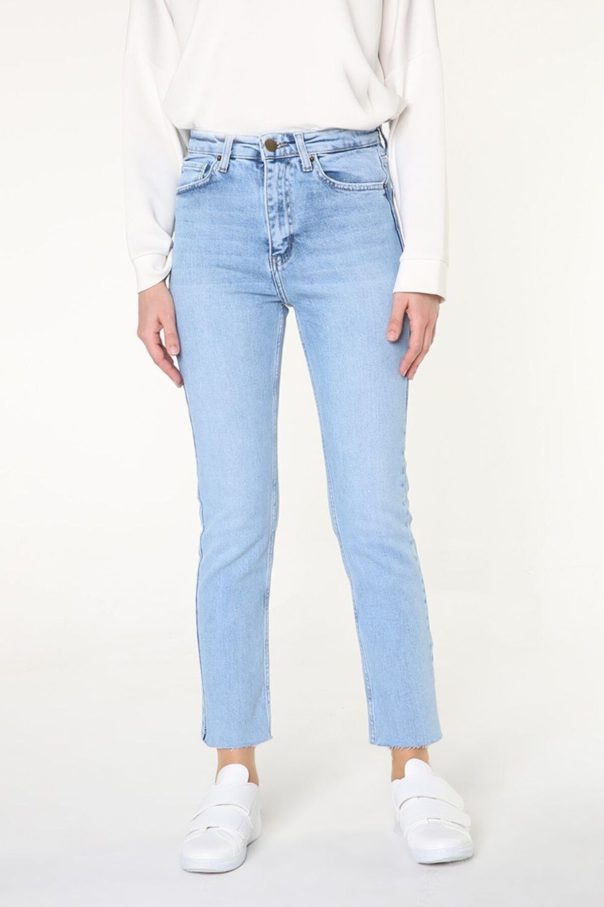 ALLDAY Mavi Cepli Denim Pantolon