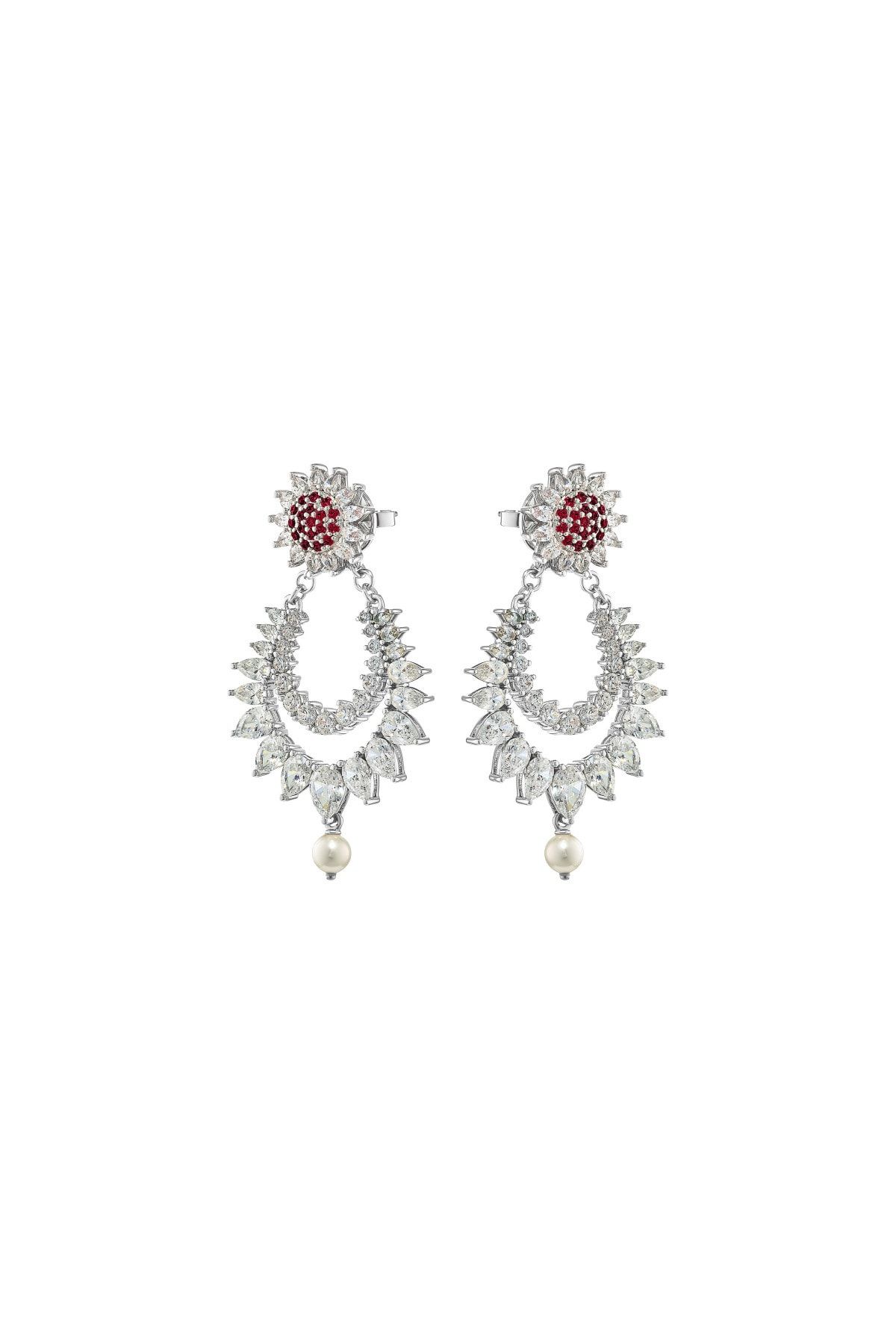 Swarovski Küpe Botanical-pe D2 Detach Drop Siam-rhs 5538538