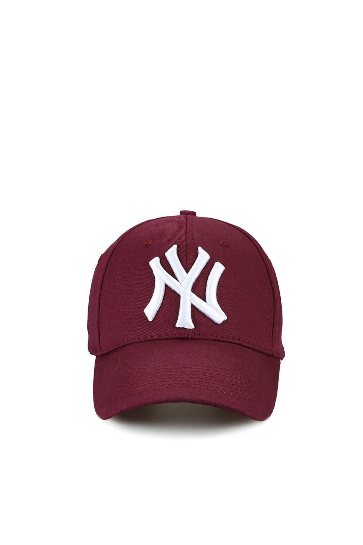 Unisex Bordo  Ny New York Yankees Şapka