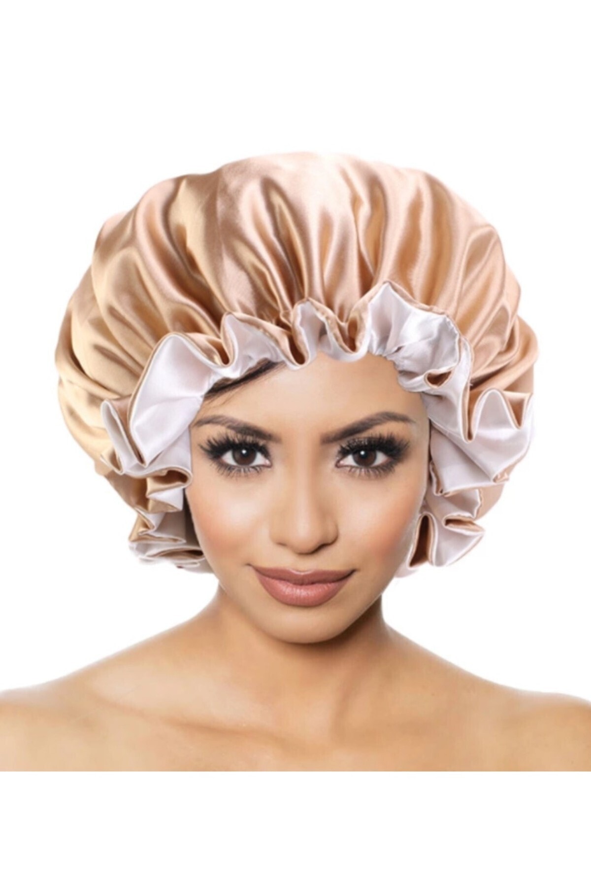 esuso saten cift tarafli kullanim kadin uyku sac bonesi beresi sapkasi fiyati yorumlari trendyol