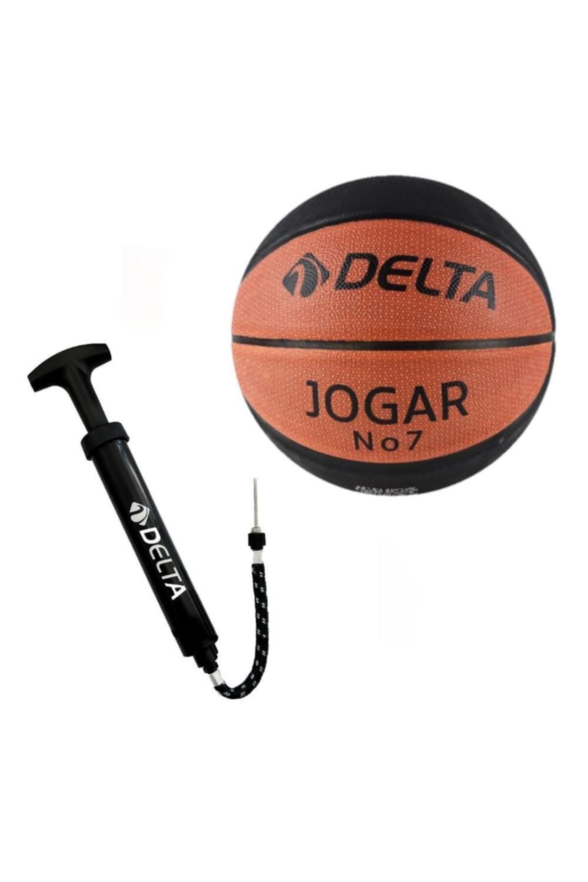 Delta Jogar 7 Numara Dura-Strong Basketbol Topu + Top Pompası