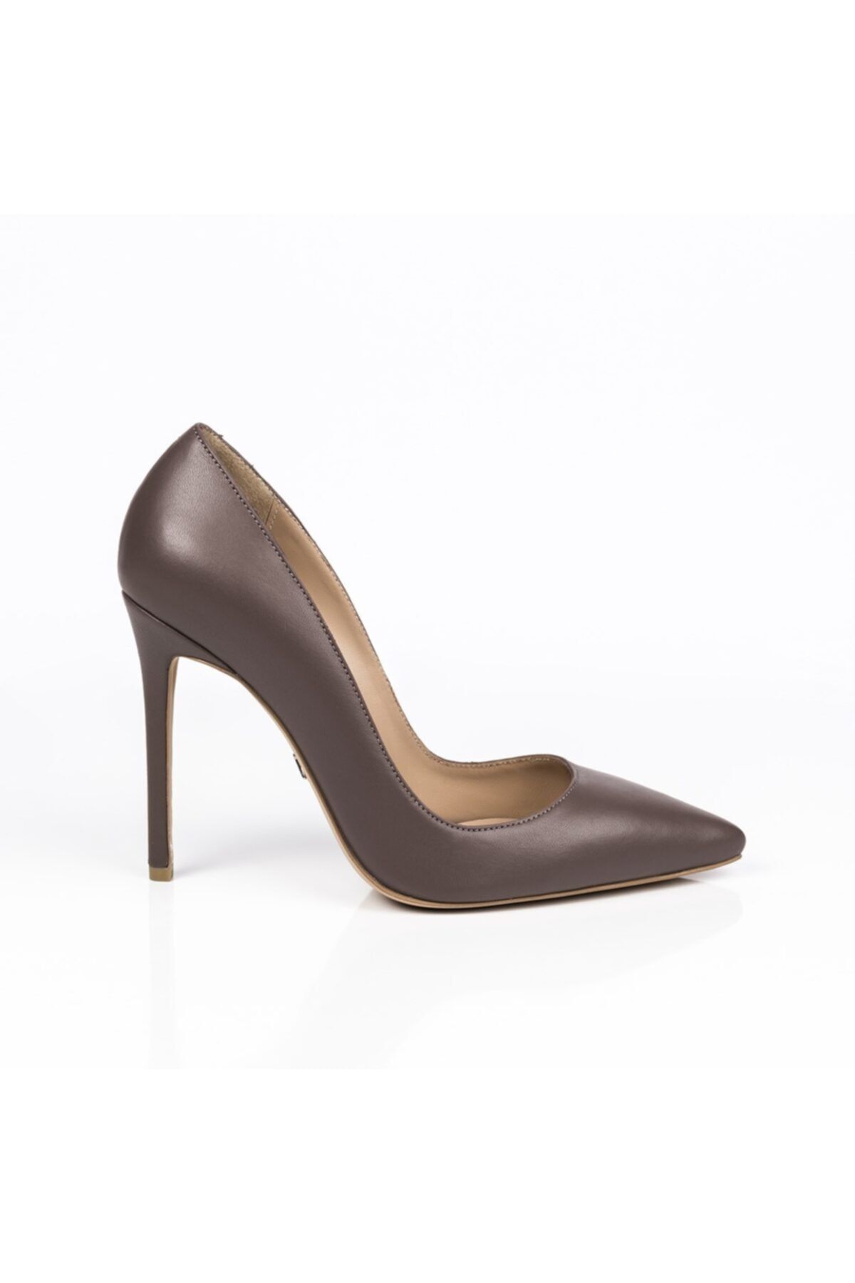 Jabotter Hemera Koyu Vizon Deri 10 Cm Stiletto