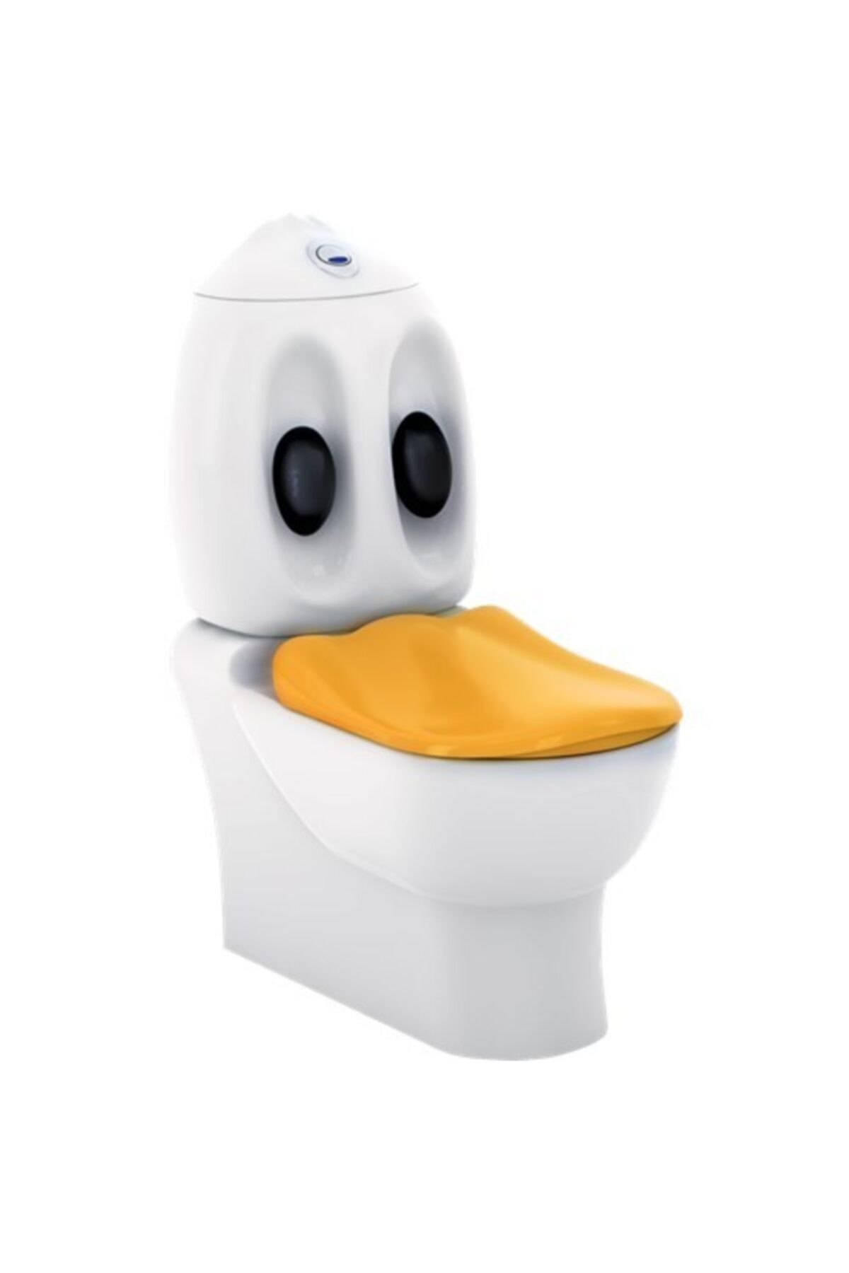 Creavit Çocuk Beyaz Ducky Duvara Dayalı Klozet Ve Rezervuar Takımı
