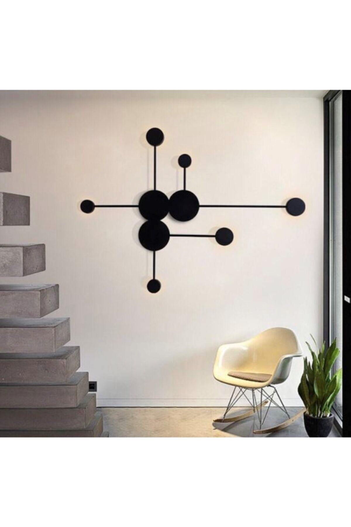 Vonalight Modern Led Dekoratif Tarz Duvar Aplik 3000k Siyah 91*73cm