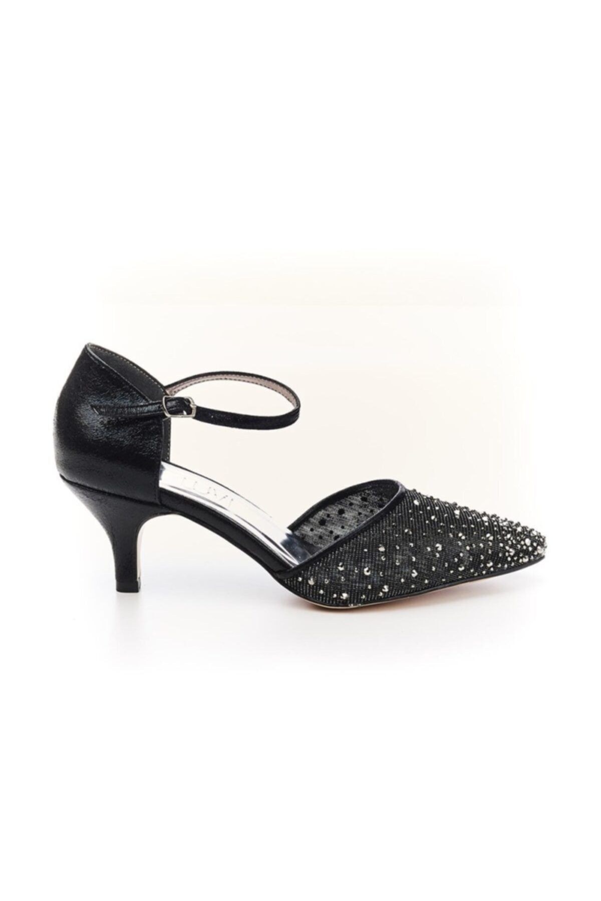 LuviShoes 5285918 Siyah Kadın Abıye Ayakkabı