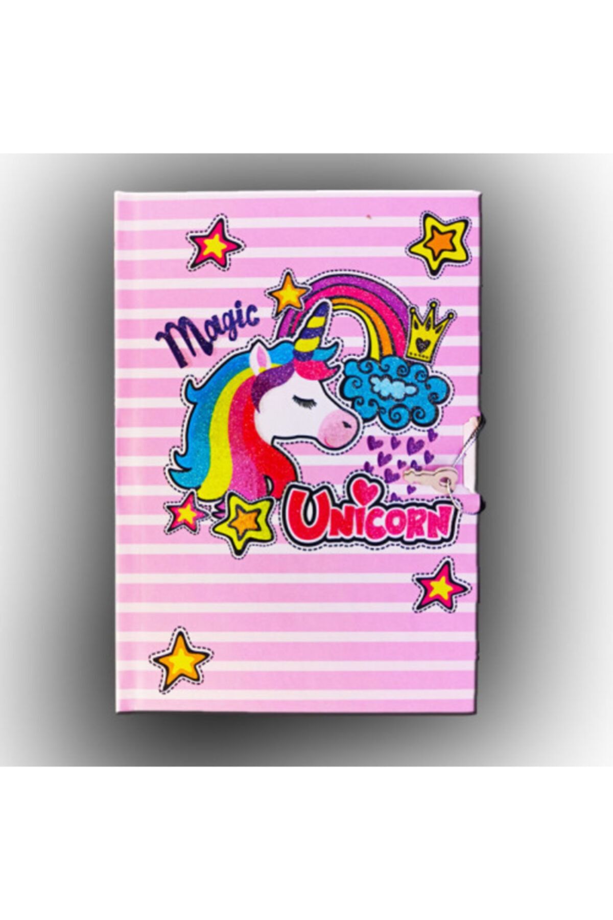 ÇINAR DEFTER Çınar Uni Note Kilitli Günlük & Hatıra Defteri Unicorn Magic
