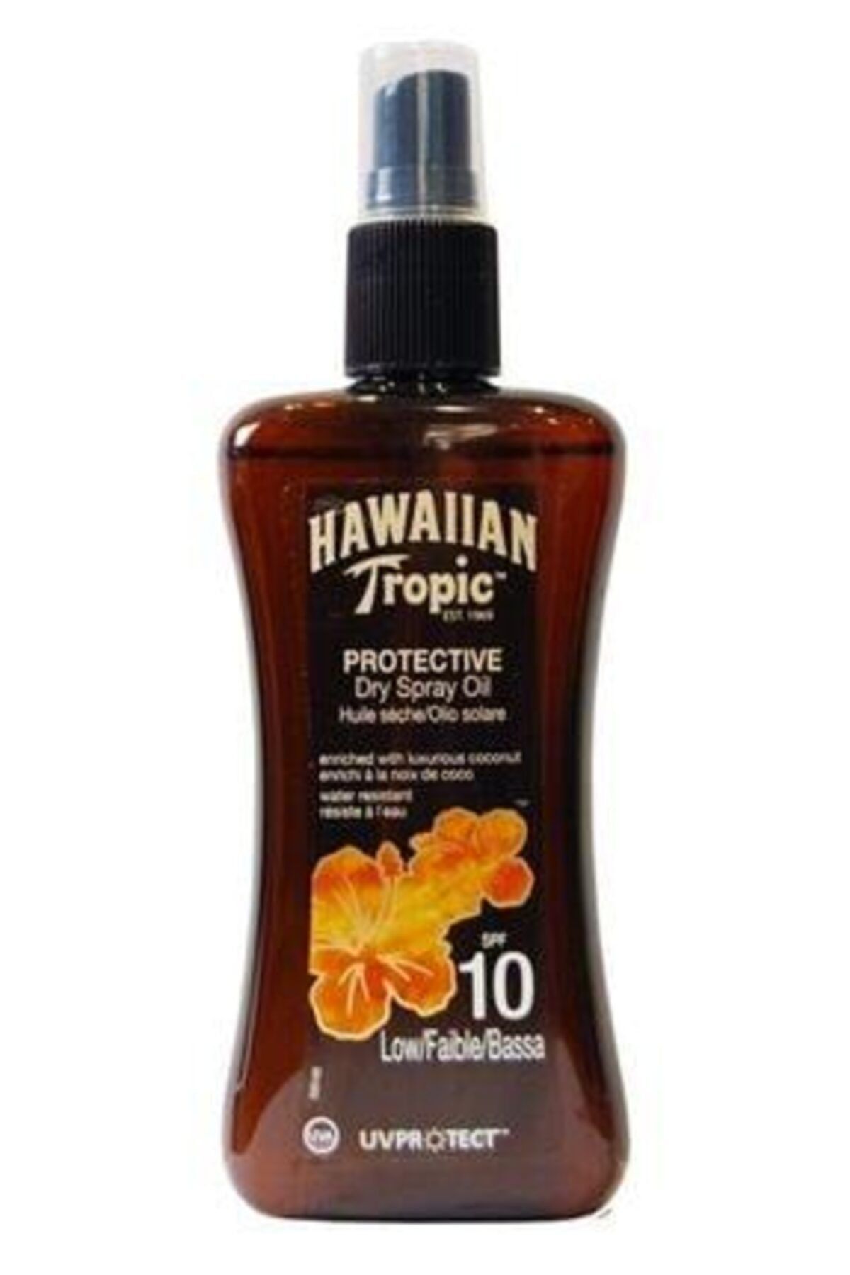 Hawaiian Tropic Güneş Yağı Tropikal Çiçekler Bronzlaştırıcı Yağ Spreyi Spf 10 200 Ml