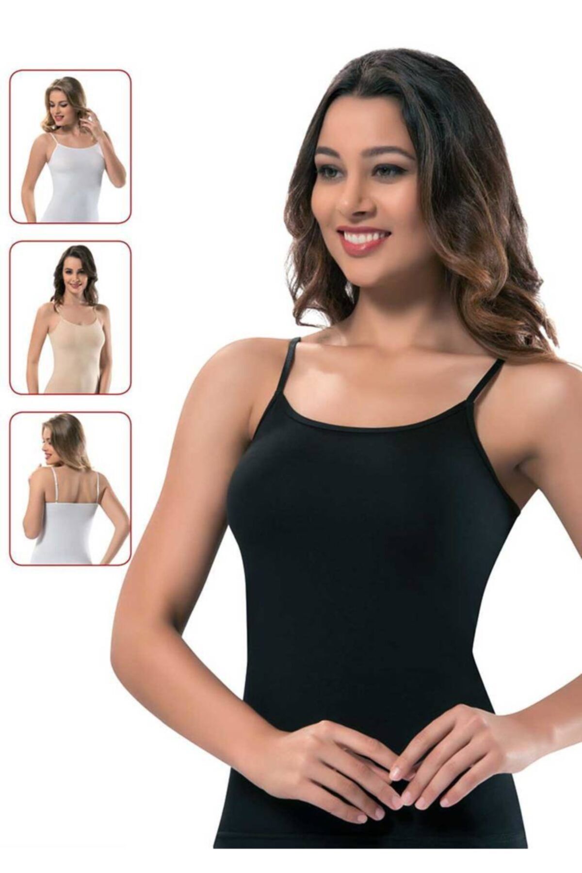 Erdem 2115 Pamuk Düz Kaşkorse 6'lı Paket-siyah
