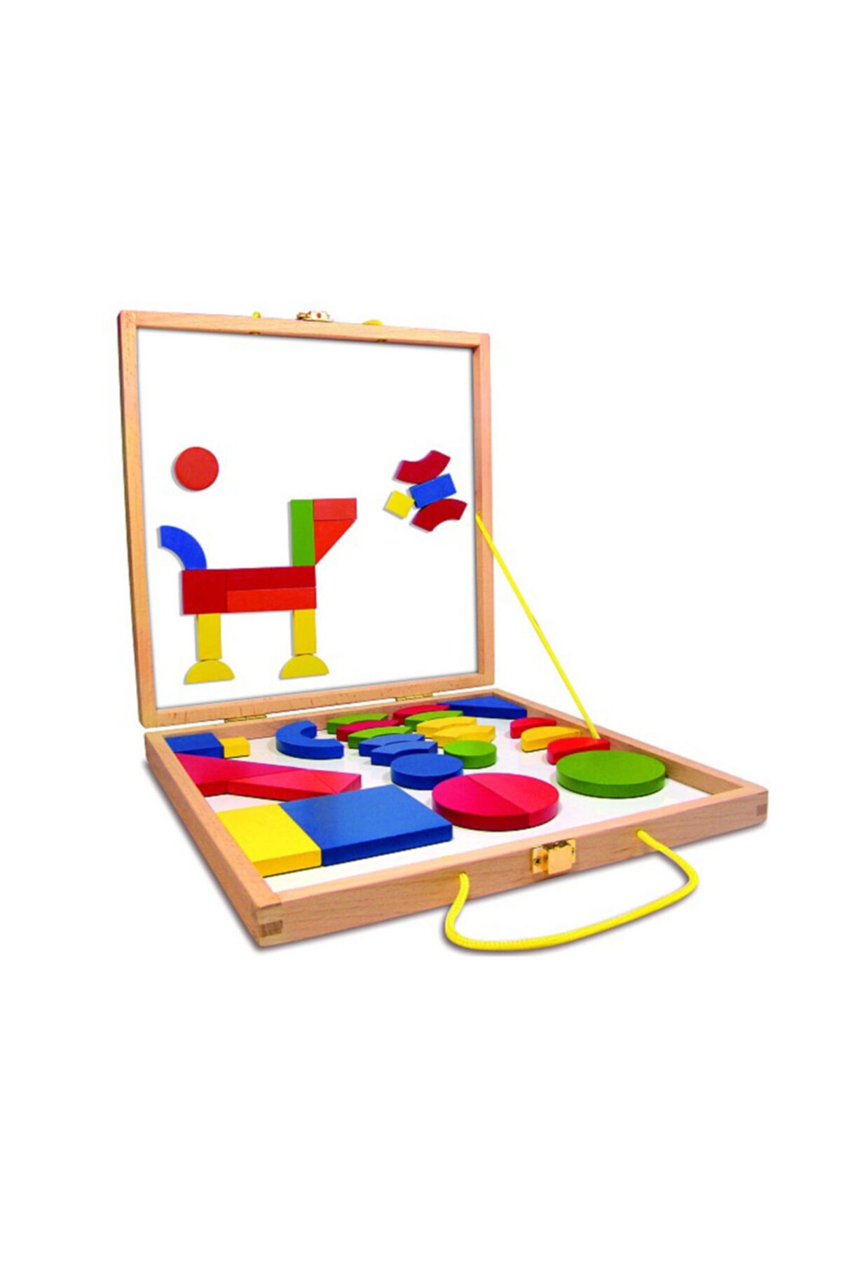SAMTOYS Ahşap Mıknatıslı Şekiller Ve Tahta