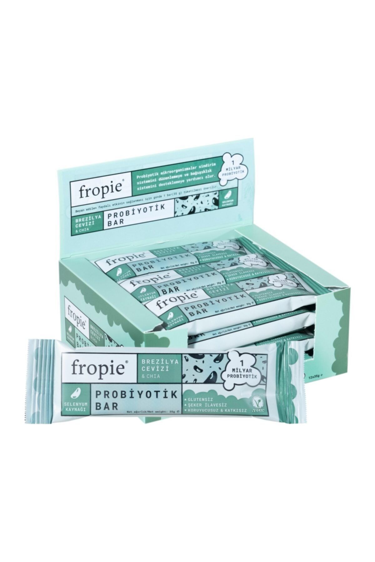 FROPİE Brezilya Cevizi&chia Probiyotik Bar 35 g X 20