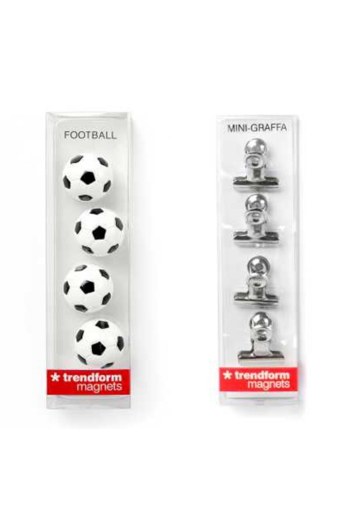 Trendform 2'li Buzdolabı Magneti Klips Ve Futbol Topu
