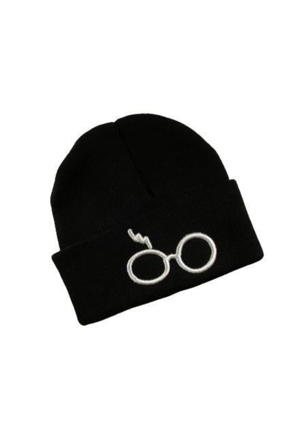 Moda Kızı Butik Harry Potter Siyah Gözlük Bere