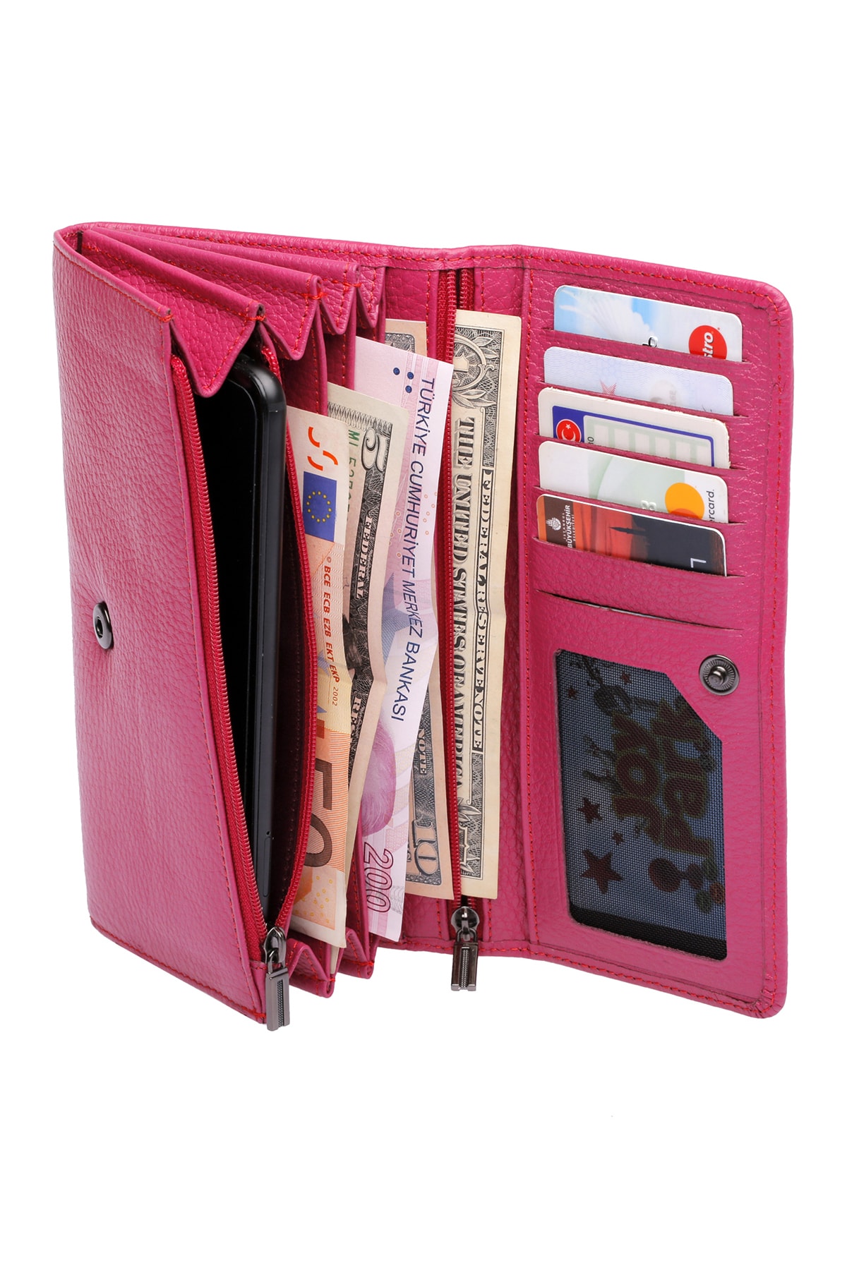 Westpolo West Polo Hakiki Deri Bol Kartlık Bölmeli Kadın Cüzdan Kartlık