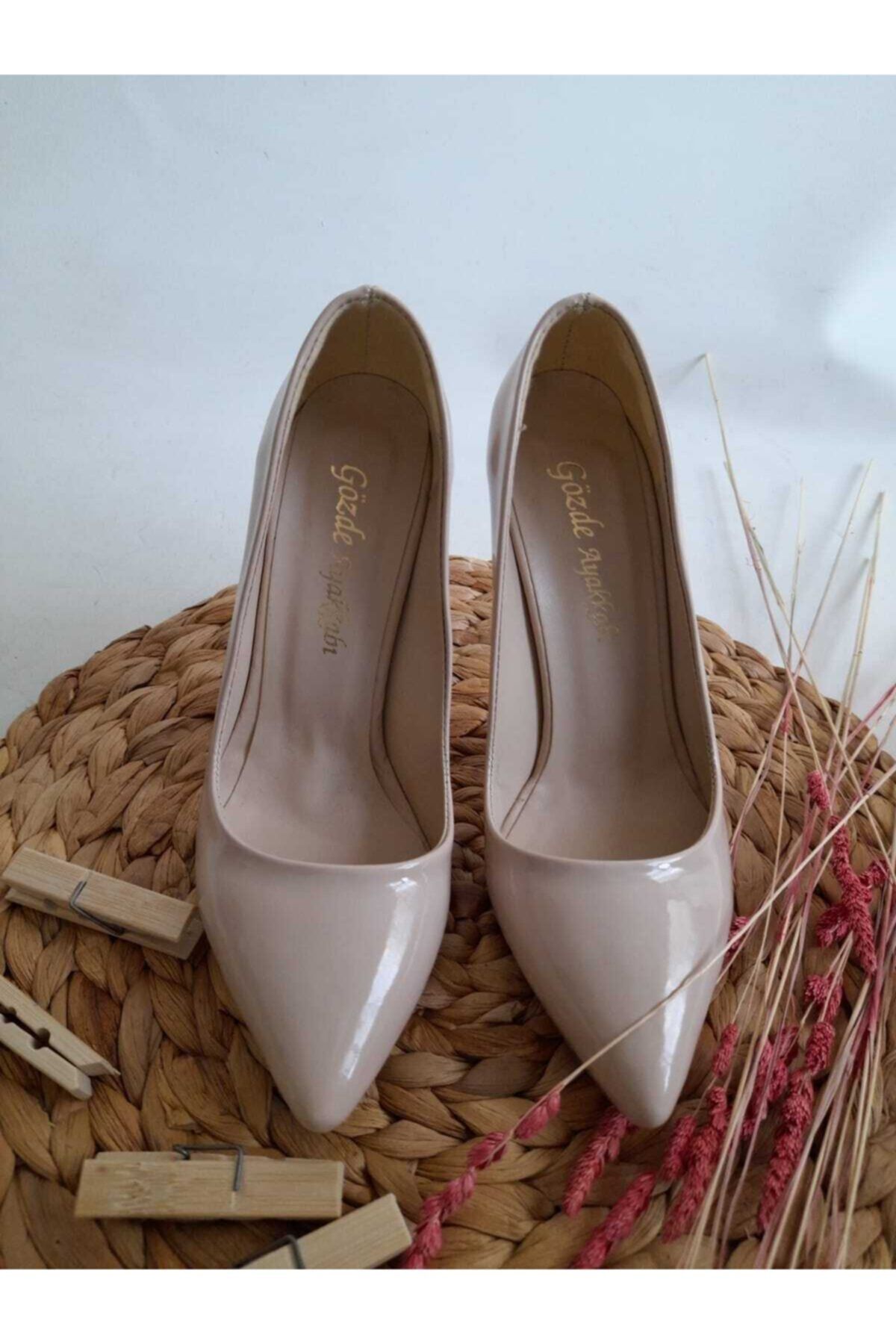 Işıltı Ayakkabı Şık Tasarım Rugan Stiletto Abiye Ayakkabı