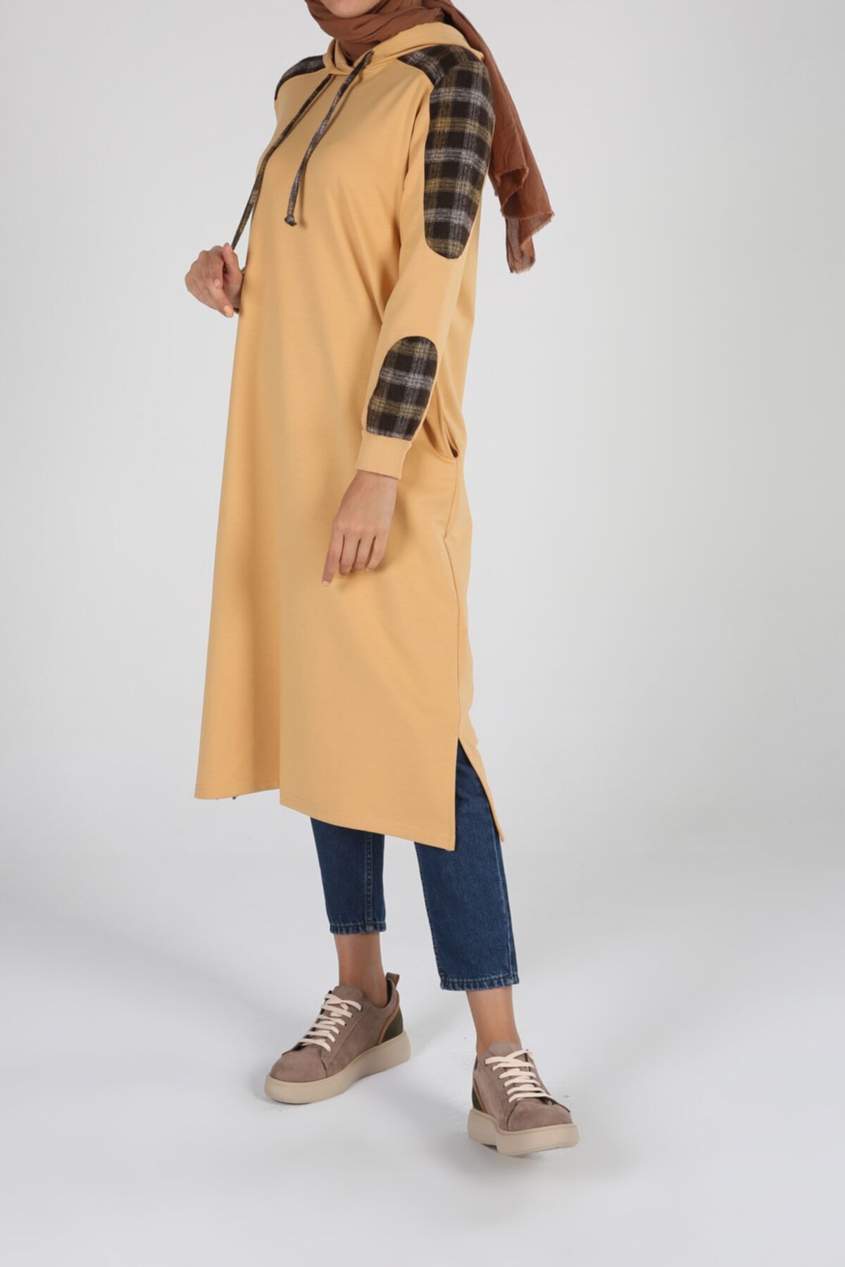 ALLDAY Ekose Garnili Sweat Tunik