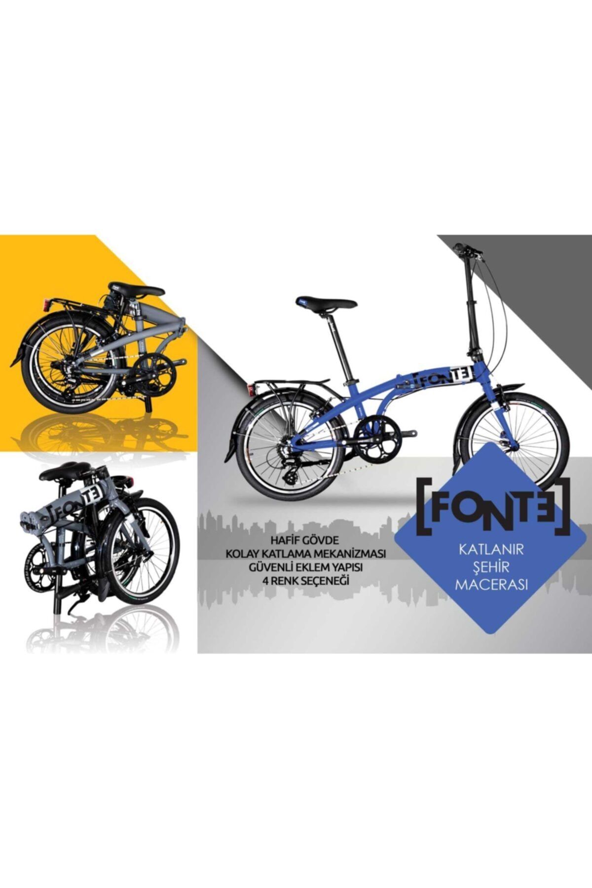 fonte 20 jant katlanir bisiklet 8 vites fiyati yorumlari trendyol