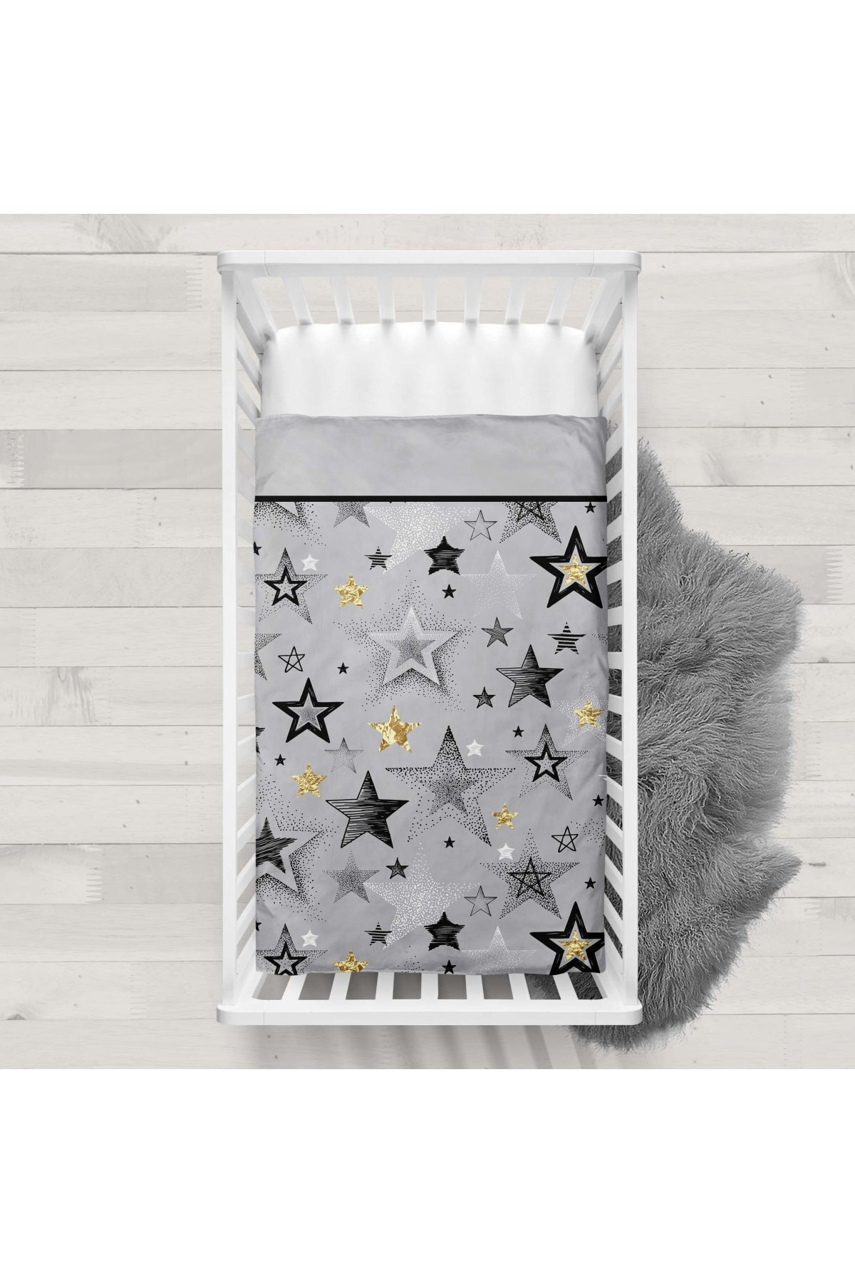 decoars Yıldızlar Figürlü Yatak Örtüsü