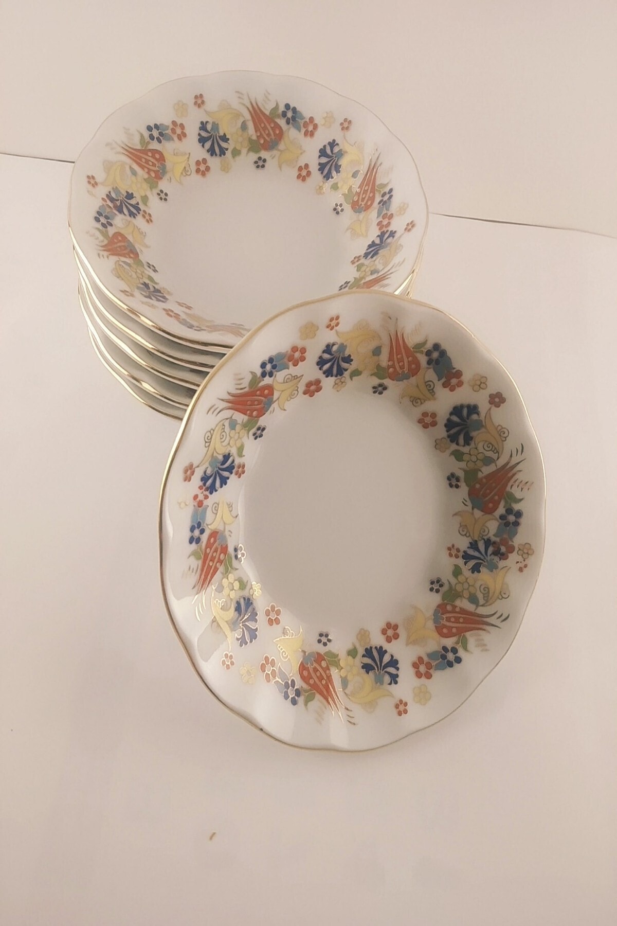 Güral Porselen Acem Çay Tabağı 6 Adet 005 Model