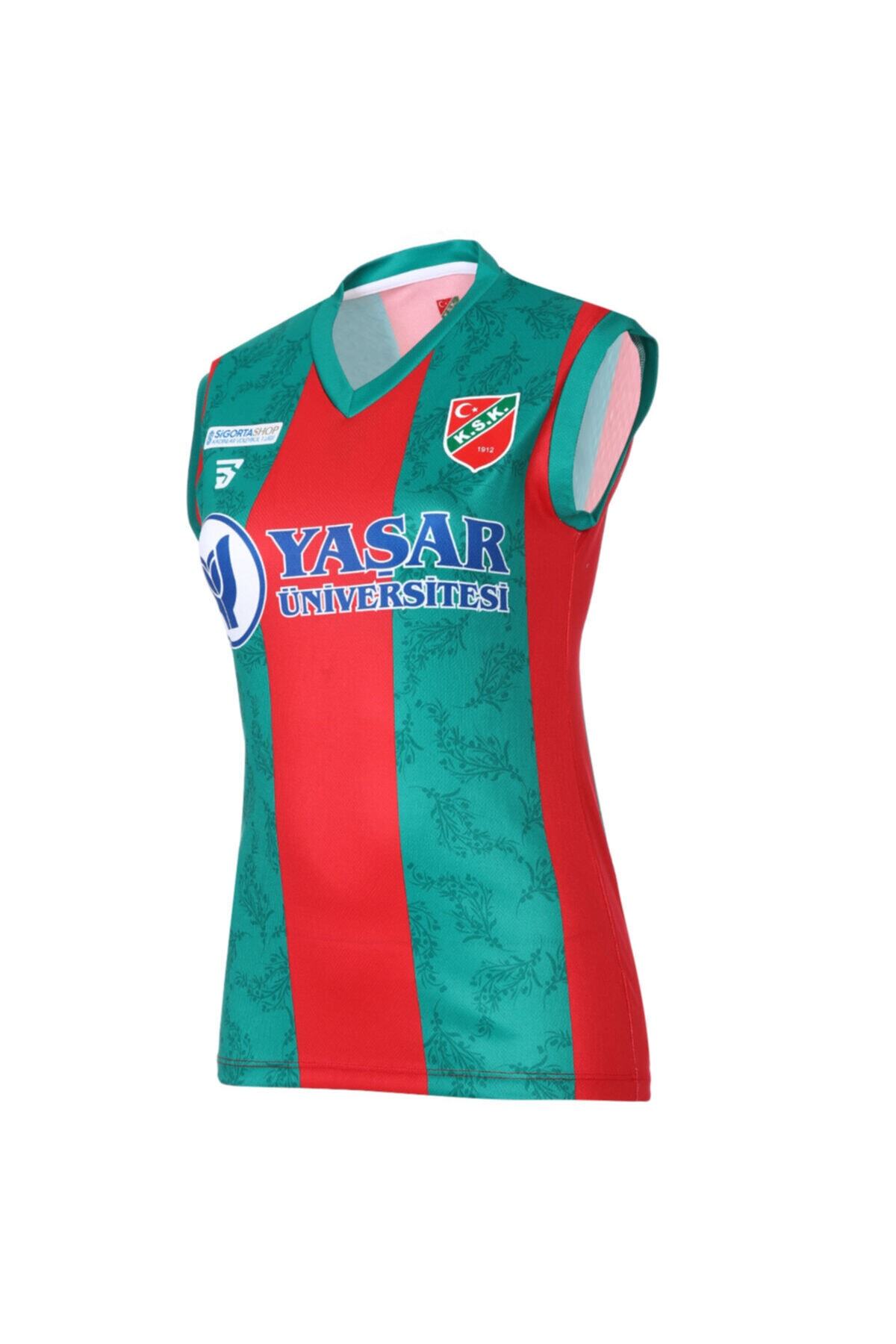 KSK Store Karşıyaka Kadın Kırmızı Voleybol Forma Tky100157-cbk-ksk