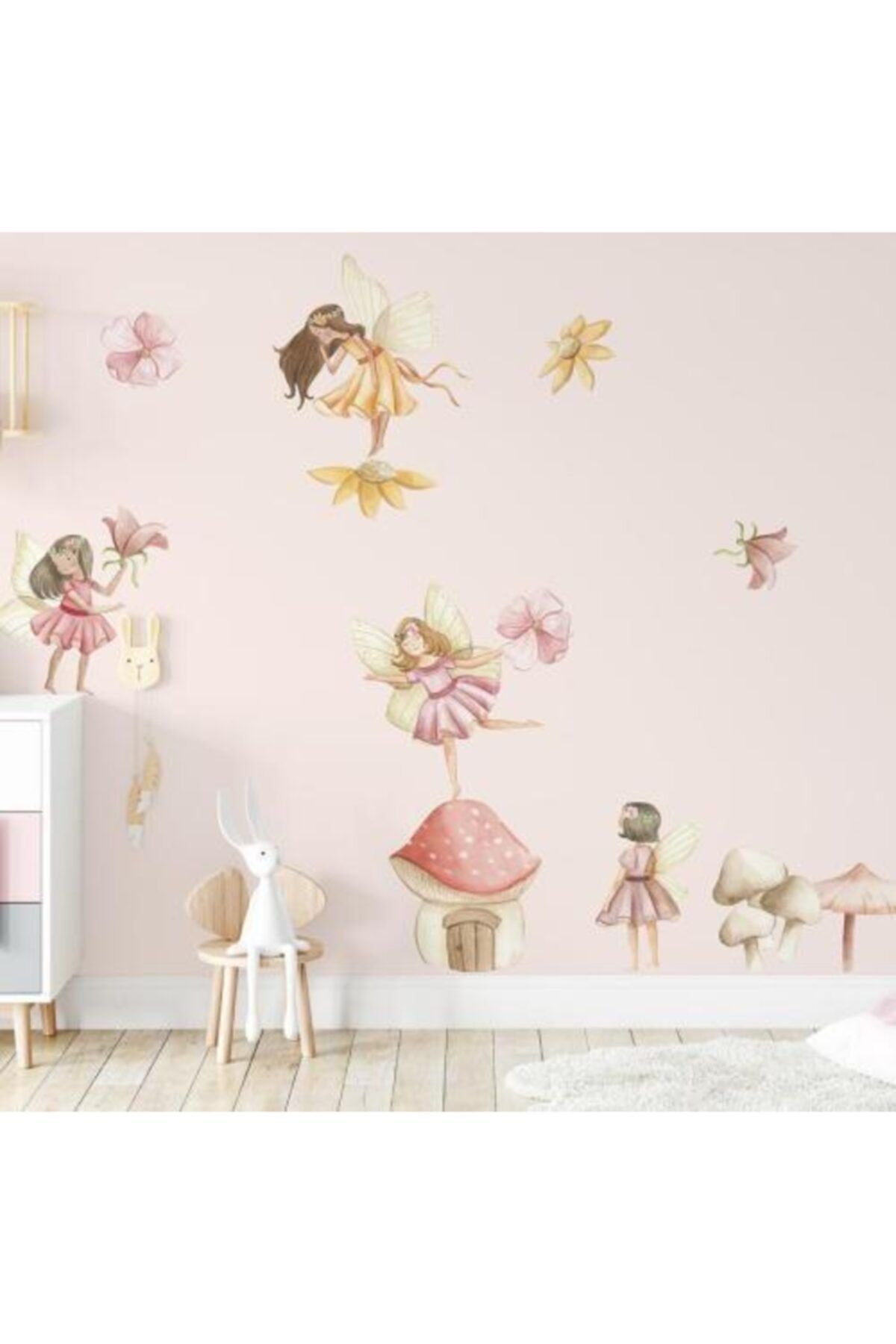 MyHappyPlace Peri Masalı Bebek Ve Çocuk Odası Dekoratif Duvar Çıkartması Sticker