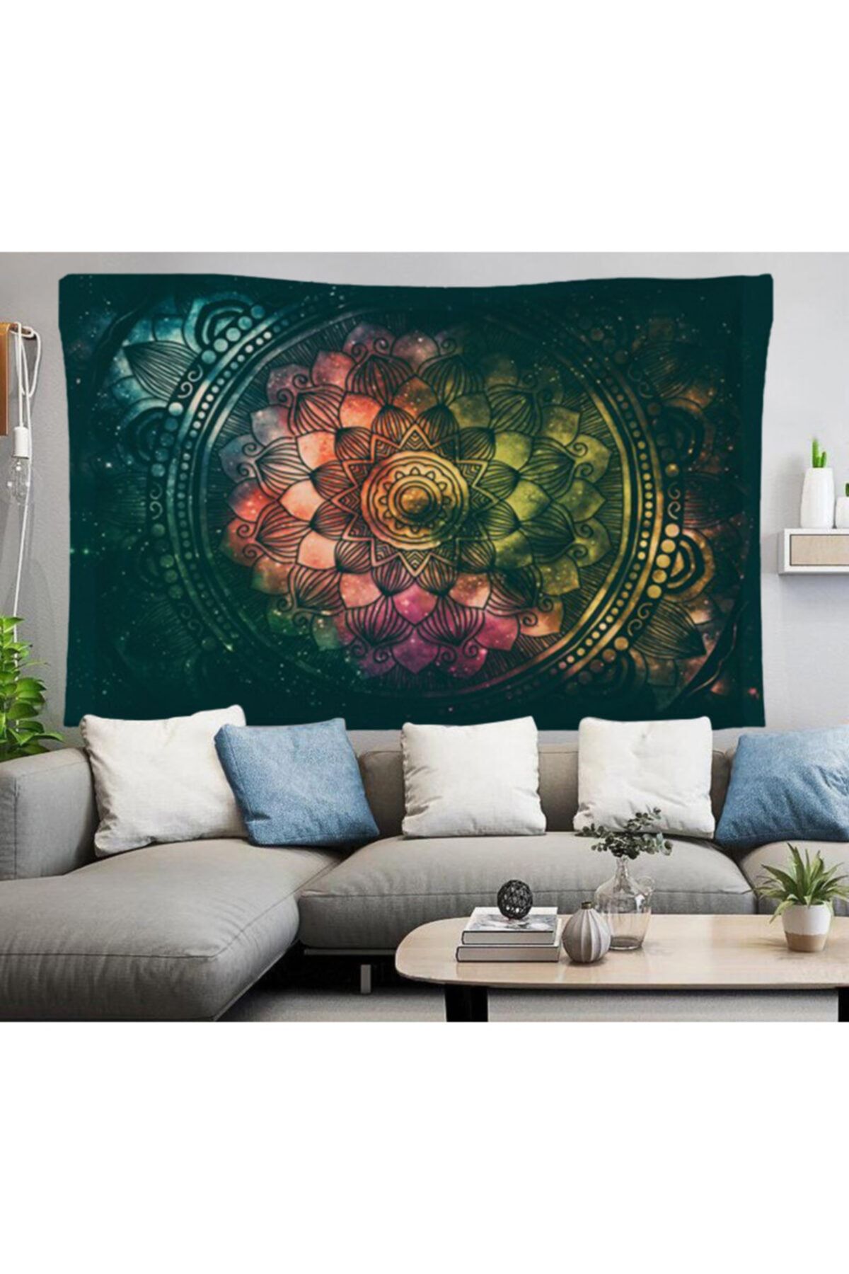 dessan home Mandala Model Duvar Örtüsü