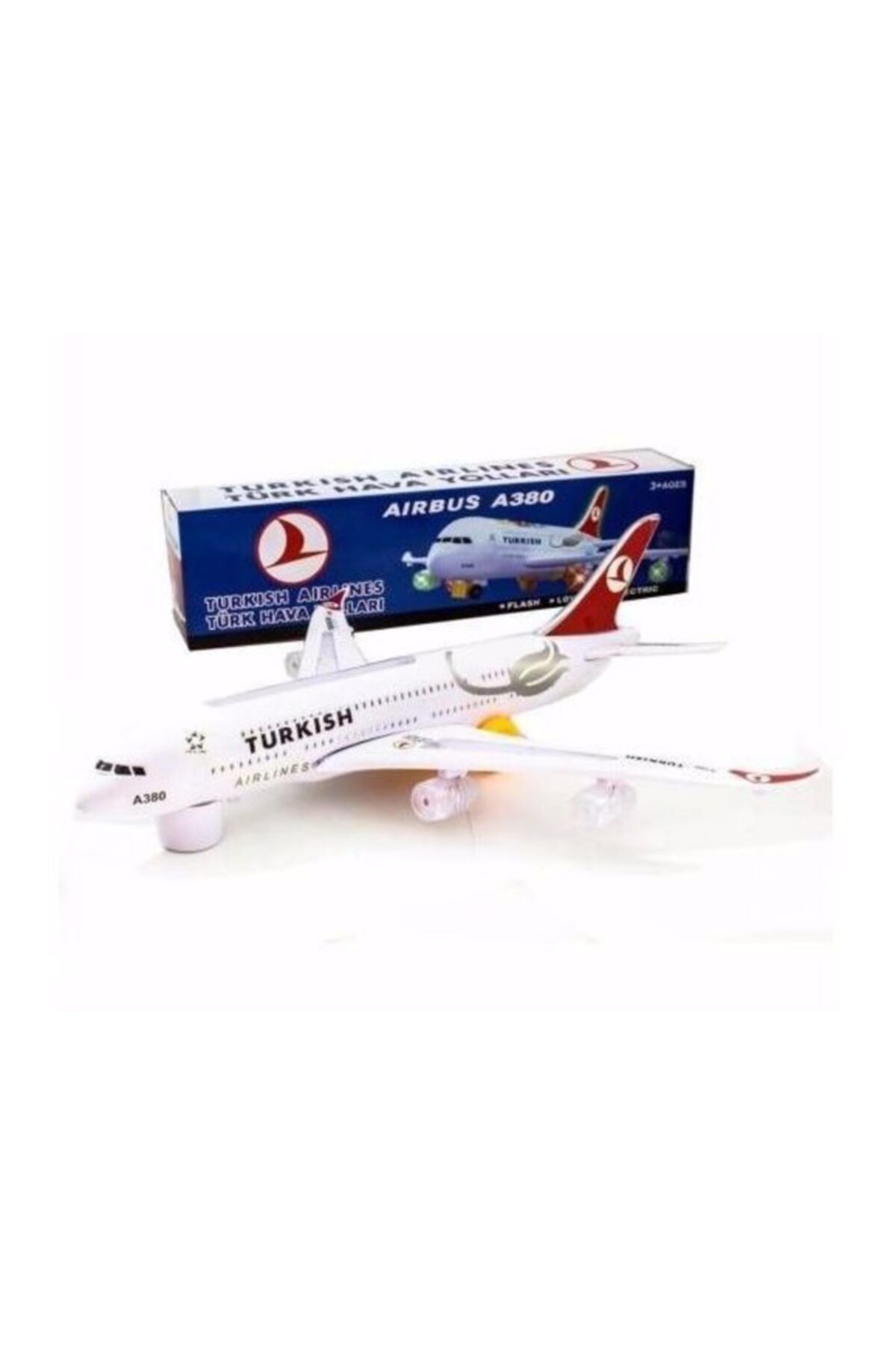 uludağ oyuncak Air Bus Thy Uçak Işıklı Sesli Çarpar Döner Ch-133tk