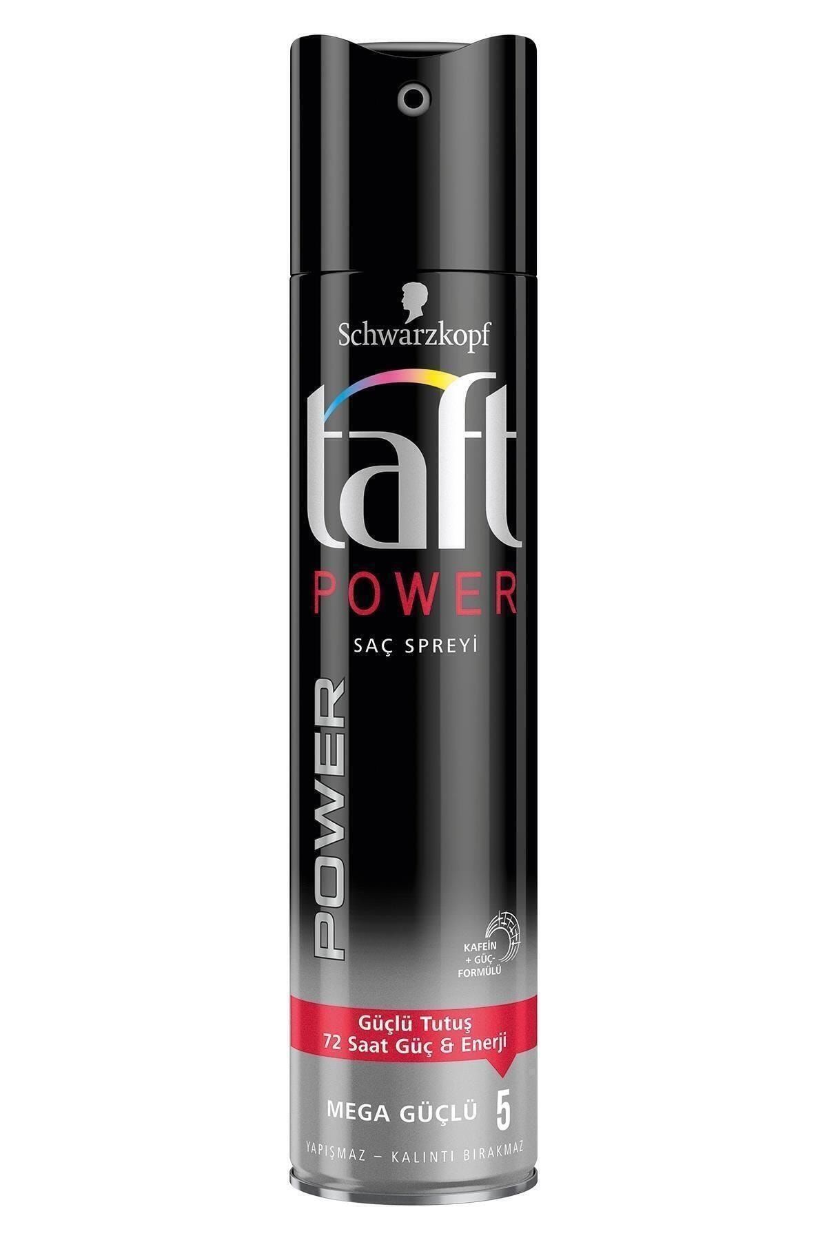 Taft Power Kafein Mega Güçlü Saç Spreyi 250 ml  x 5 Adet