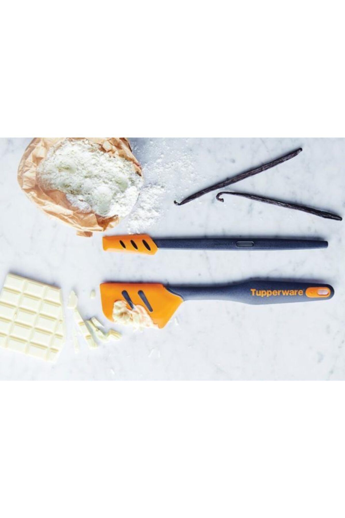 Tupperware Modern Peri Silikon Kalın Ve Ince Spatula 2'li Set