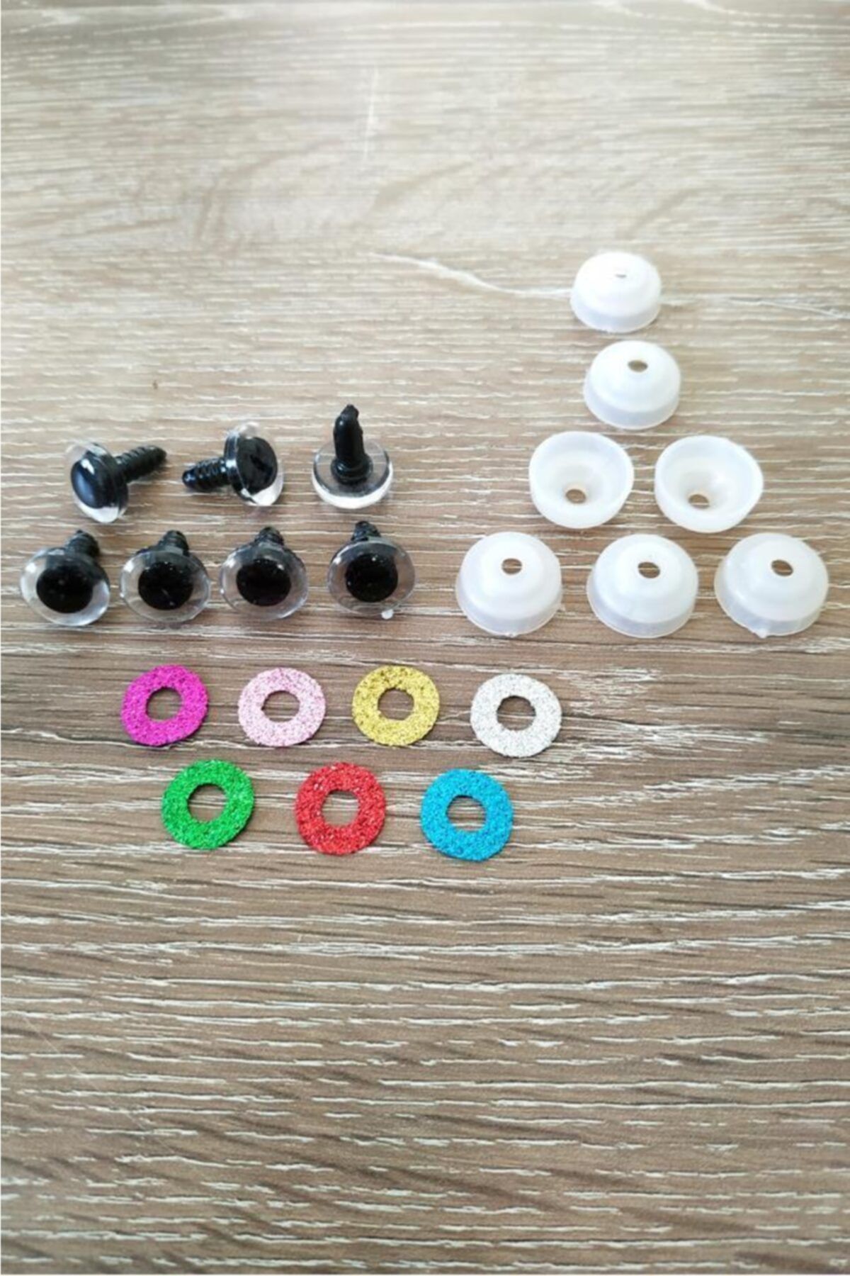 sgshobby amigurumi vidali goz simli karisik 12 mm 14 adet 7 cift fiyati yorumlari trendyol