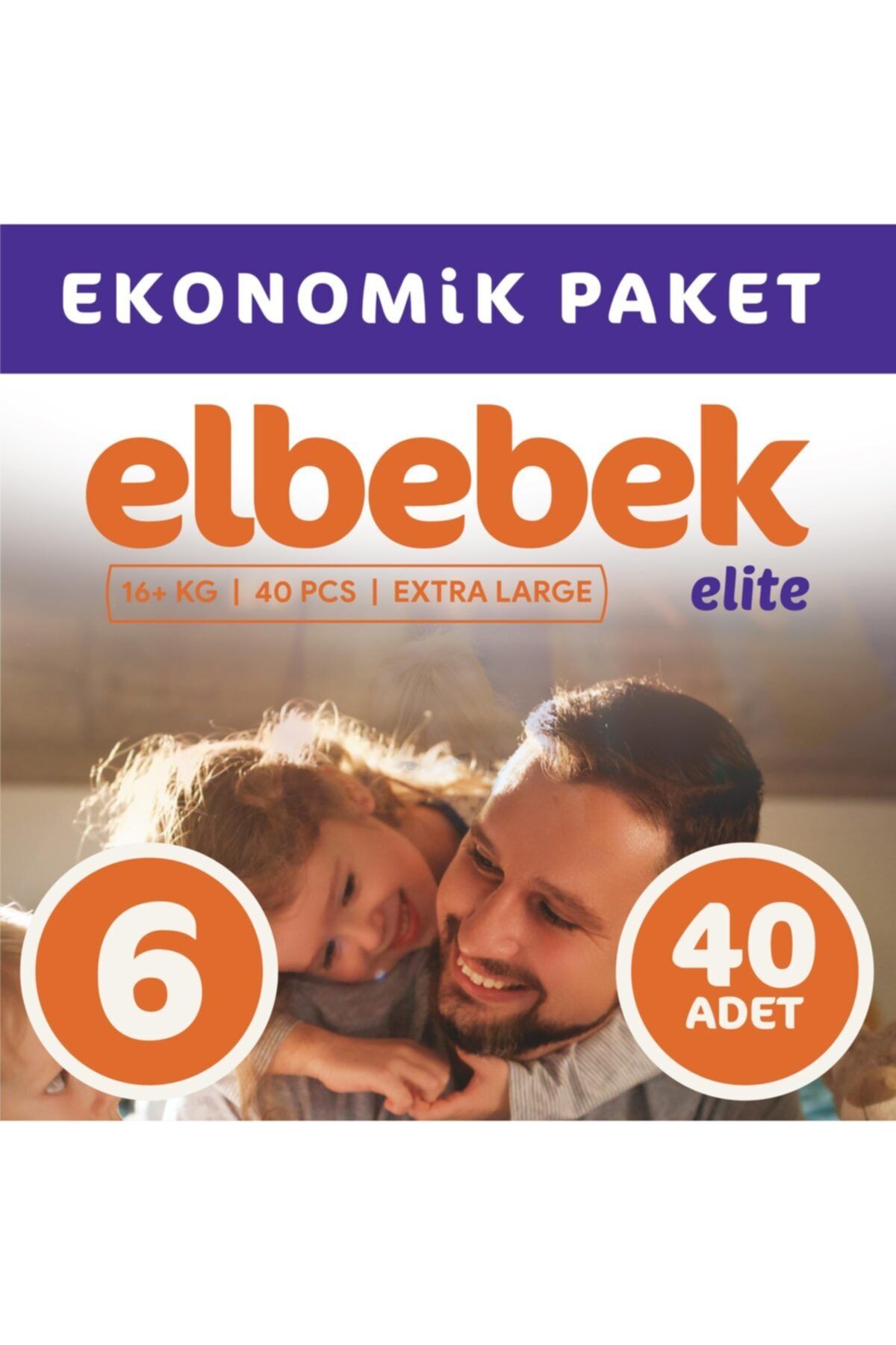ELBEBEK ELİTE Bebek Bezi 6 Numara X Large 40 Adet