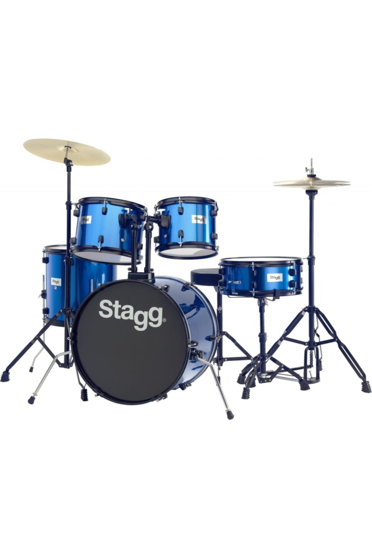 STAGG Mavi Akustik Davul Seti 5 ParçaTım120b