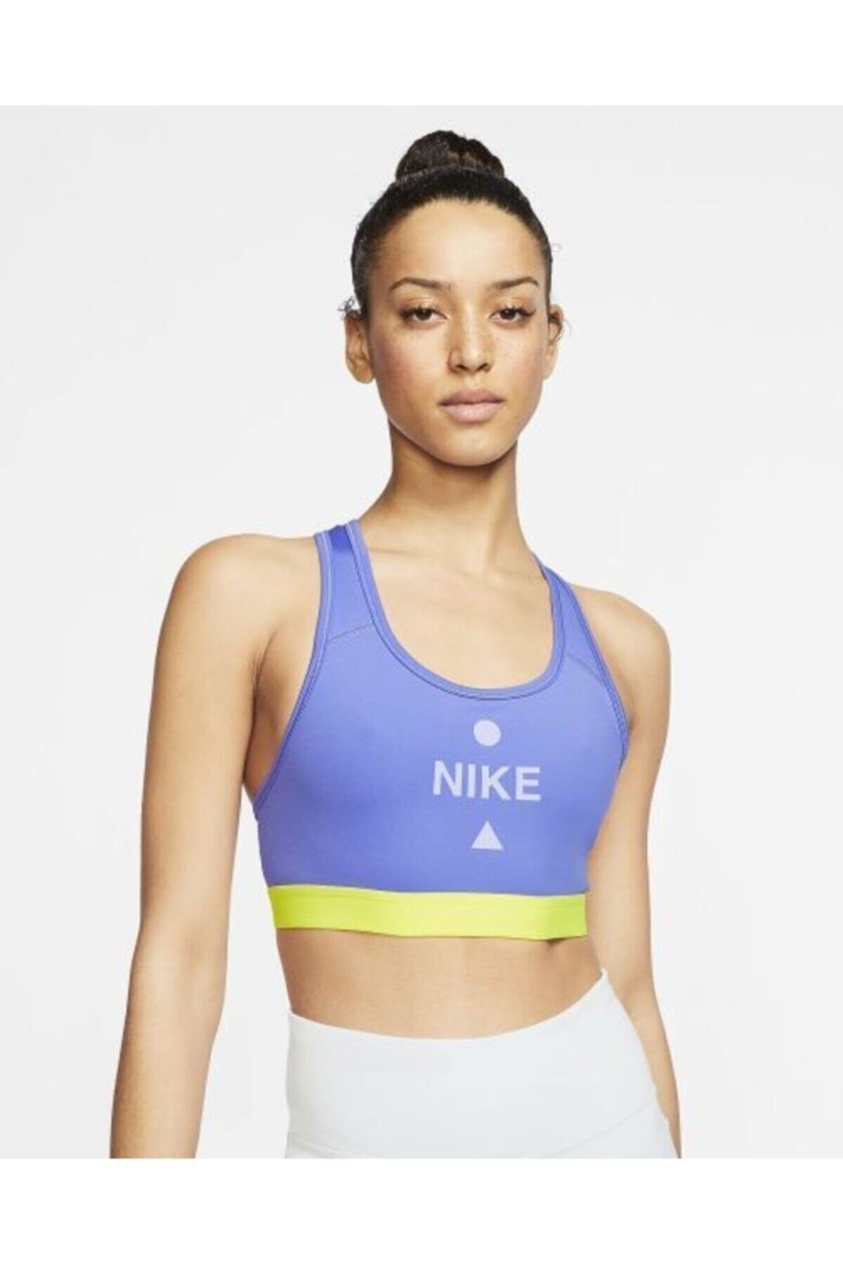Nike Kadın Mor Swoosh Icon Spor Bra Cv9503 500