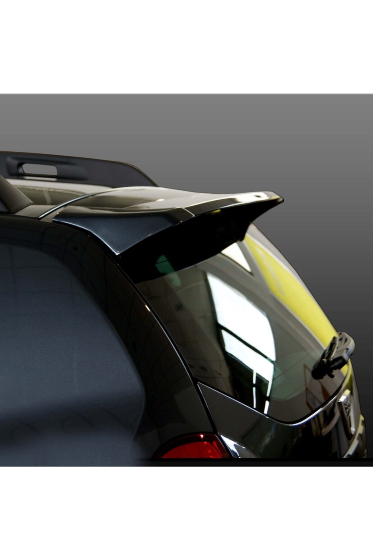 ctk Dacia Duster Cam Üstü Spoiler - Spoyler Boyalı Parlak Siyah 2010-2017
