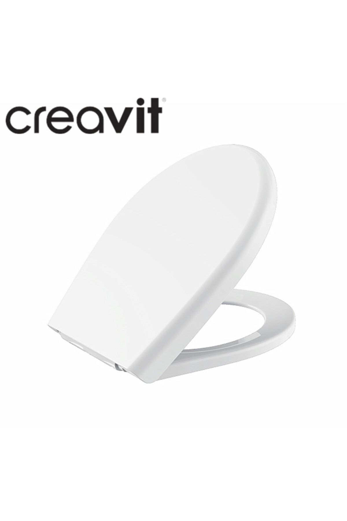 Creavit Çınar Duroplast Metal Menteşeli Yavaş Kapanan Beyaz Klozet Kapağı