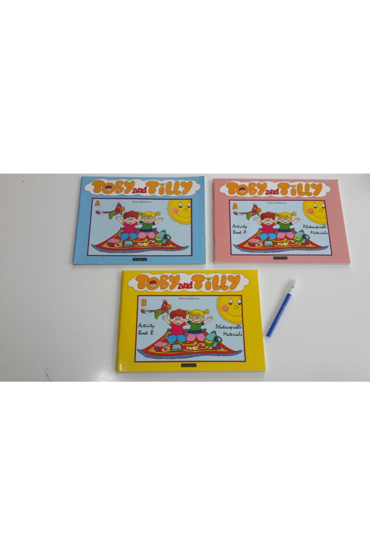 The Kidland Anaokulu Okul Öncesi Etkinlik Kitap Seti ( 3 Kitap ) Toby Tilly A + B