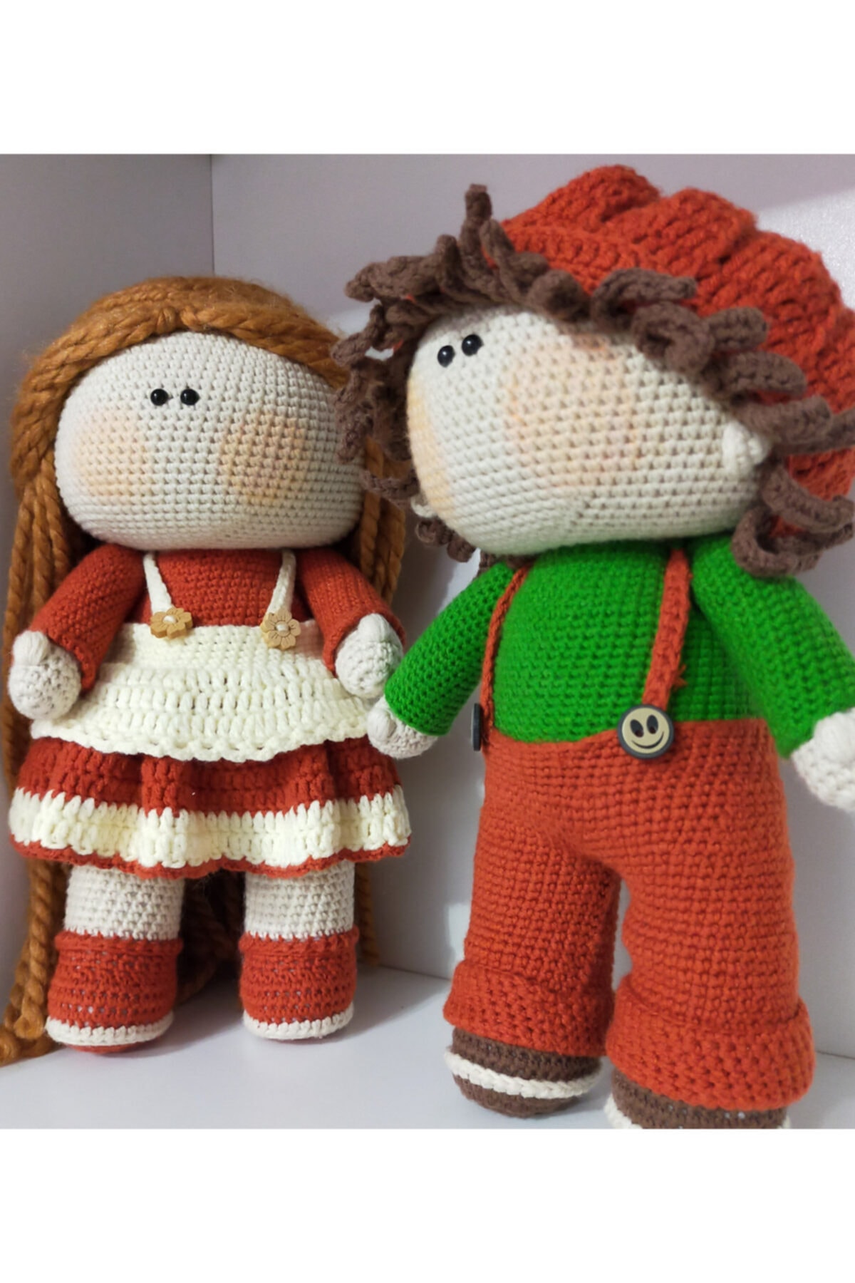 Happylittlebabies Anne With An Ve Gilbert, Ayrılmaz Ikili, Elörgüsü Amigrumi Bebek