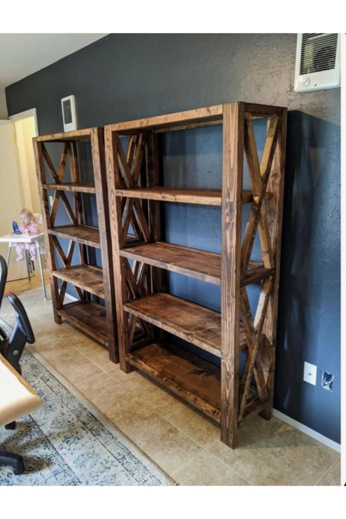 Latanwood Ahşap Kitaplık