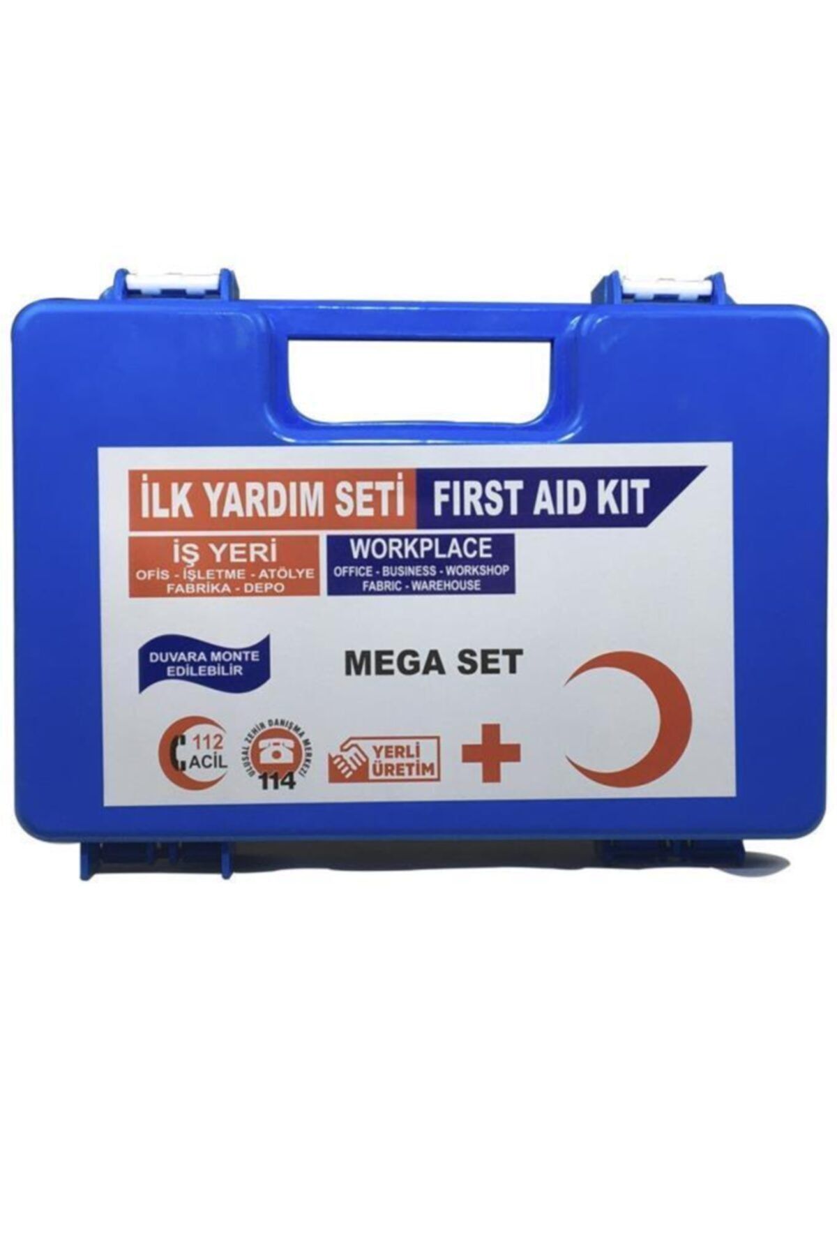 Bilgeden Ilk Yardım Seti Çantası Ecza Dolabı Yönetmeliğe Uygun Mega Set