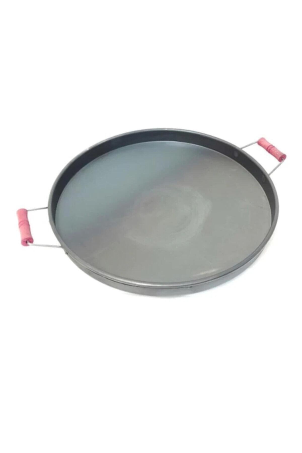 GÜRYAN 30 Cm Derin Saplı Kavurma Izgara Bazlama Börek Sacı 1.5 Mm Kalın Kalite Sac