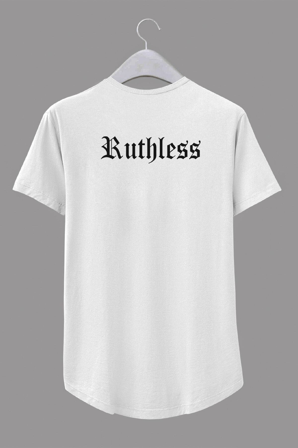 Monogift Unisex Beyaz Ruthless Baskili T Shirt Fiyati Yorumlari Trendyol