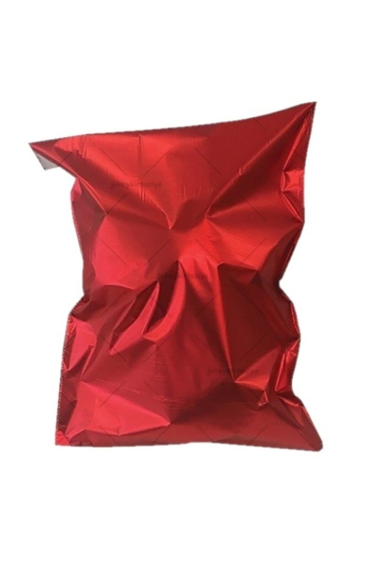JokeyAmbalaj Mat Metalize En: 40cm X Boy: 60cm Mat Bantlı Kırmızı Hediye Paketi (20 Adet)