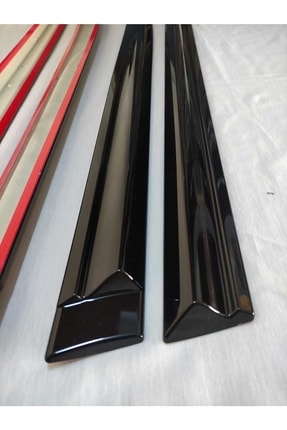 Renault Megane Uyumlu 4 Yan Kapı Çıtası Kapı Koruma Parlak Siyah Image 5