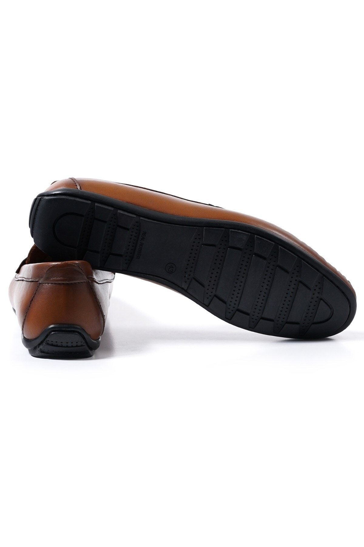 TEZCAN KUNDURA Perge Inside and Outside Genuine Leather Loafer