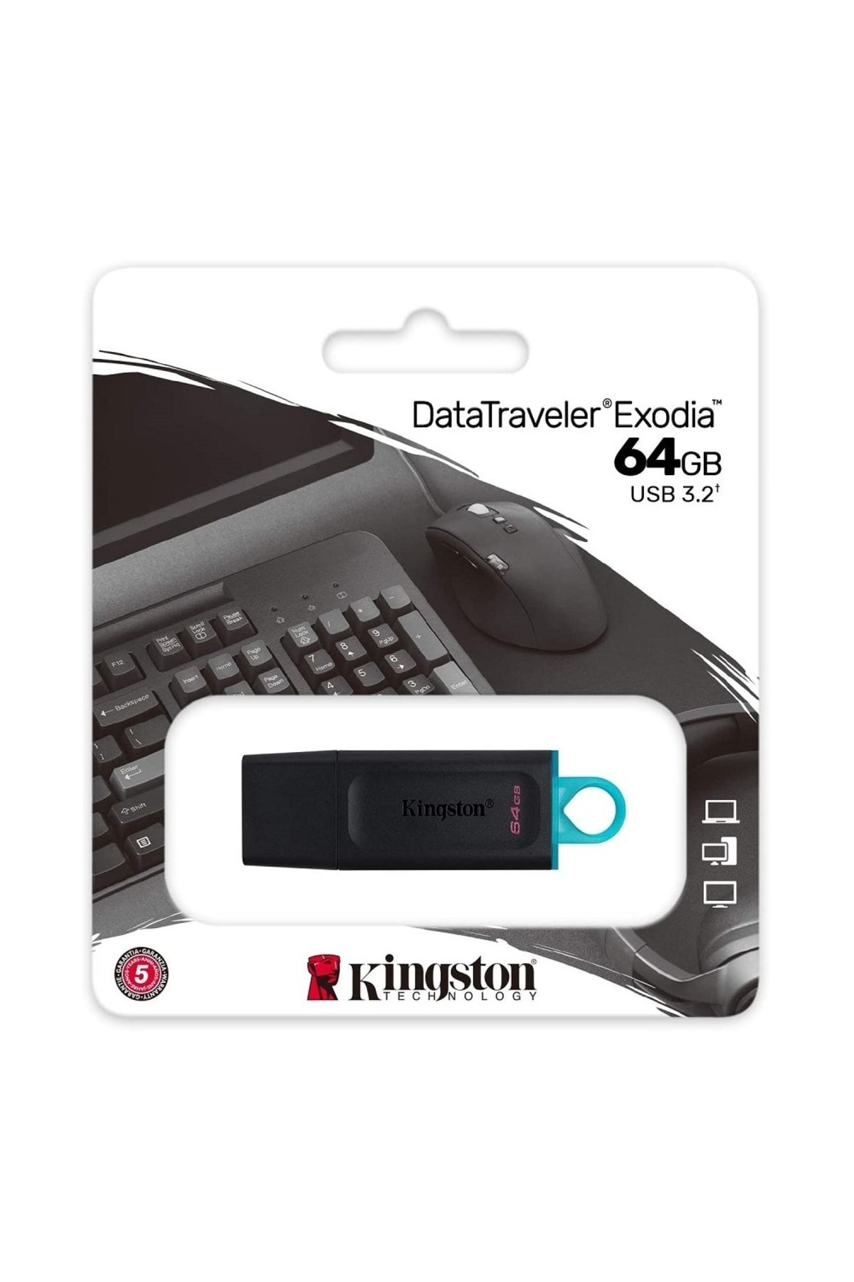 DTX 64GB USB 3.2 Gen.1 Flash Drive DataTraveler Exodia DTX/64 USB Stick