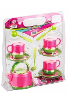 Vakumlu Renkli 10 Parça Çay Seti Oyuncak Bisepetim Image 0