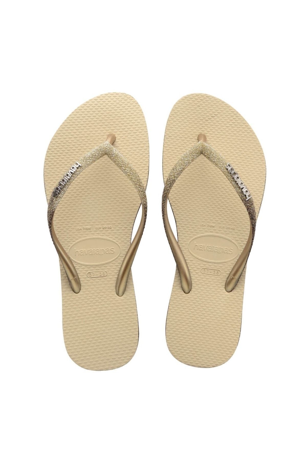 Havaianas Slim Sparkle 2 Bronze And Gold Women s Slippers Trendyol