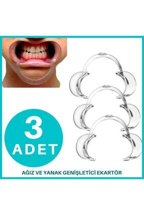Ağız Ekartörü C-tipi Ağız Ve Dudak Açıcı Ekartör, Yanak Genişletici Ekartör (3 ADET) Image 0
