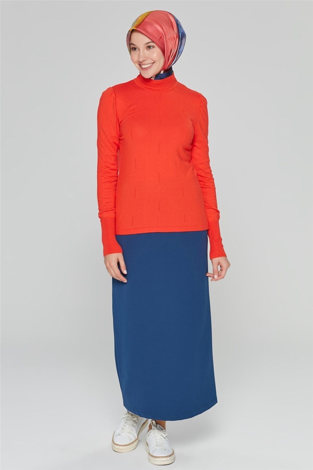 Armine Basic Uzun Etek 20ka1003 Indigo